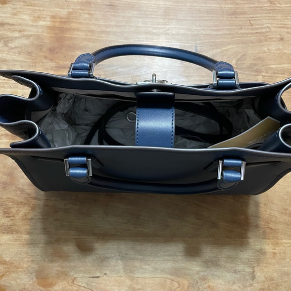 Michael Kors … Hamilton satchel … navy … leather … NWT … - Picture 2 of 7
